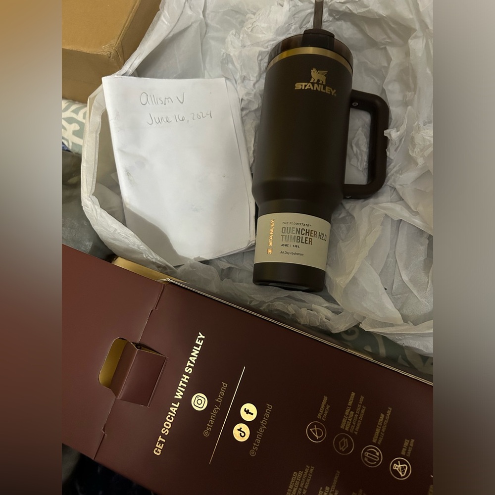 Brand new in Box limited edition chocolate gold Stanley cup